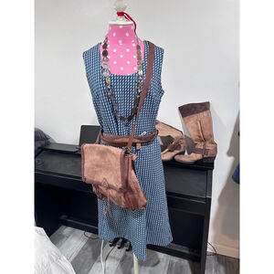 Women's Unbranded Dress Blue White L